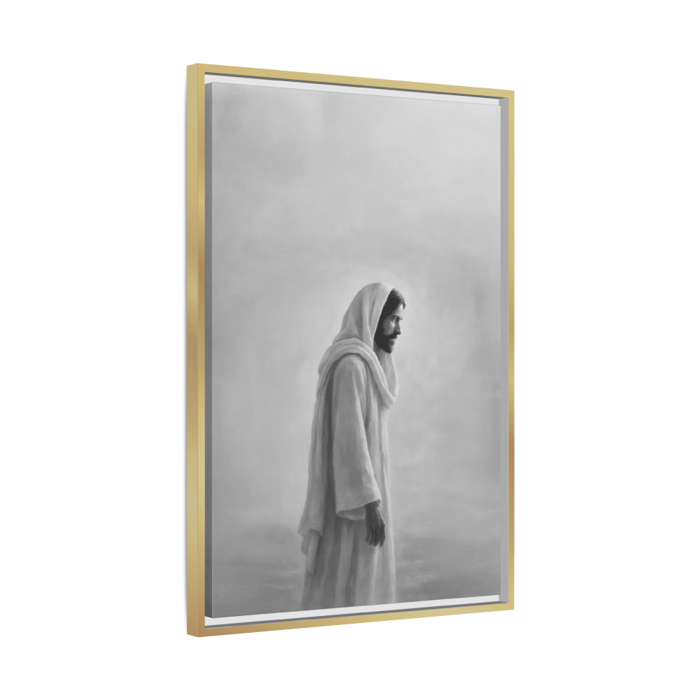 The Living Christ B&W - Canvas