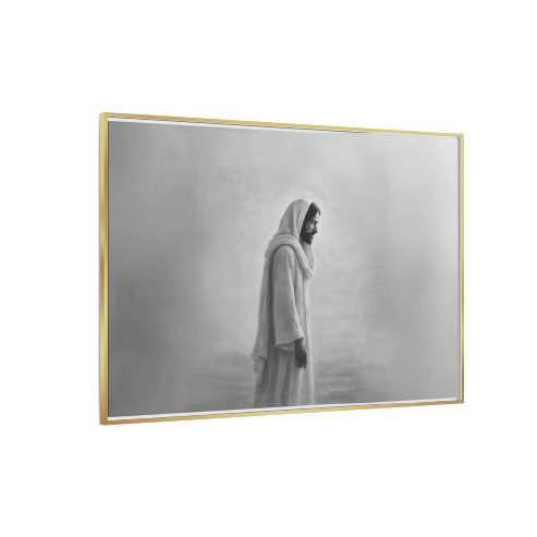 The Living Christ B&W - Canvas