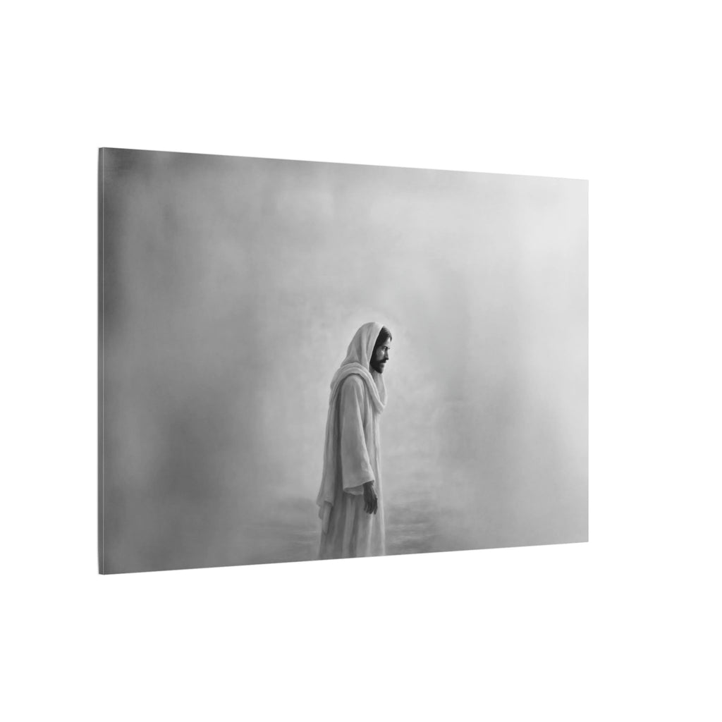 The Living Christ B&W - Canvas