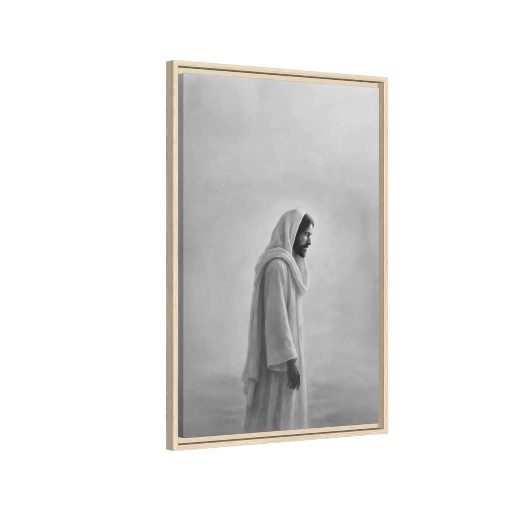 The Living Christ B&W - Canvas